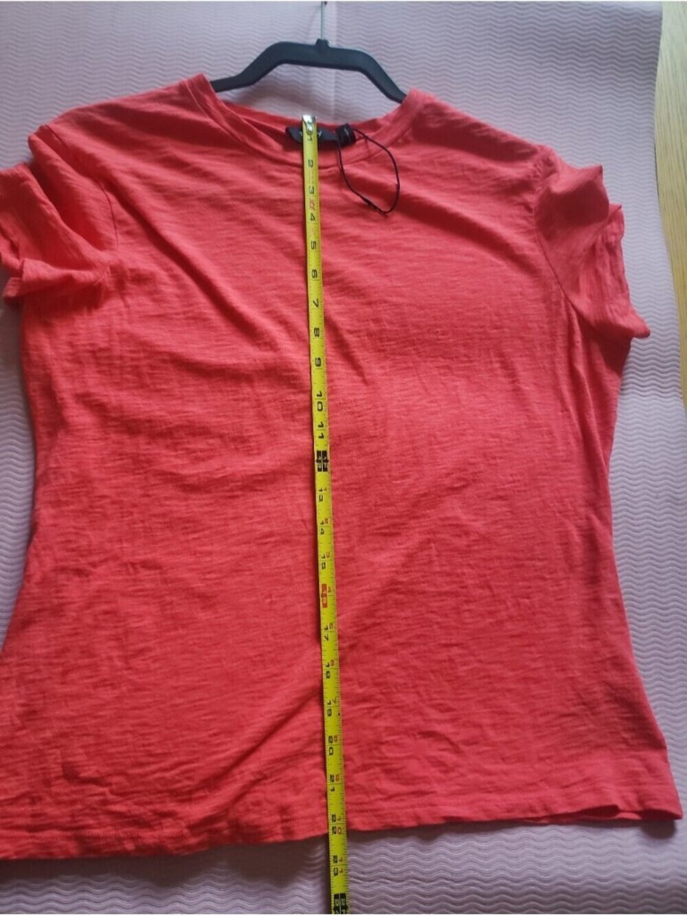 Theory 100% Cotton Coral Slim Fit Slub Tee XL (Fits M/L) - Picture 10 of 11